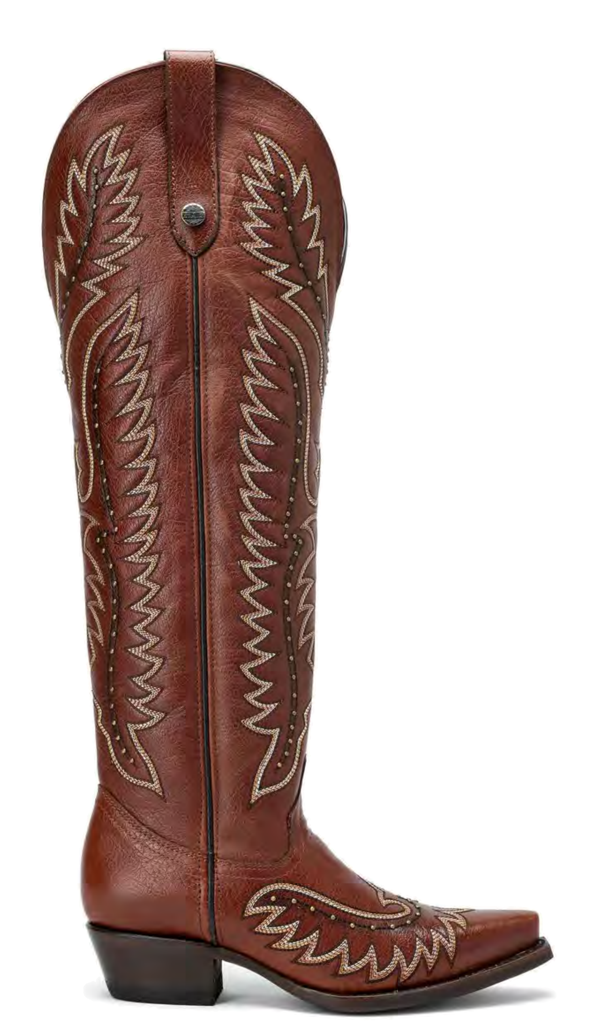 Bufalino Western Boot — Cognac