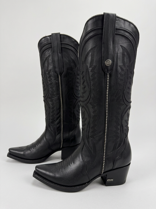 Cleyton Western Boot — Black (Athala) — pair