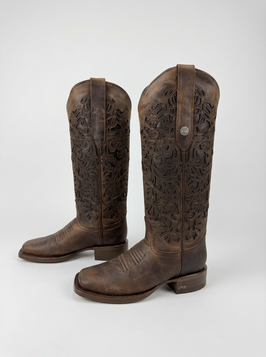 Isabella Western Boot — Brick — pair