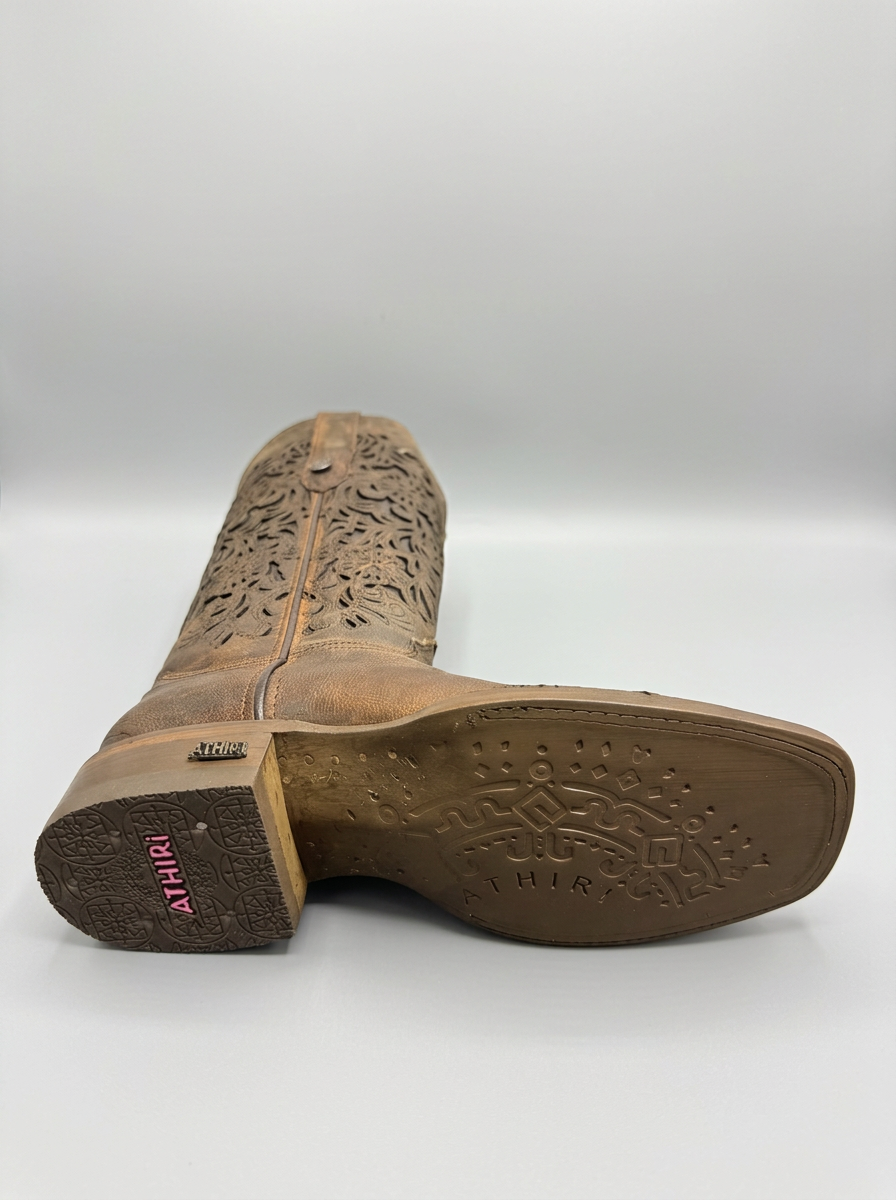 Isabella Western Boot — Brick — sole