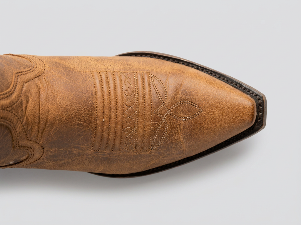 Matcat Western Boot — Honey (Lively) — toe detail